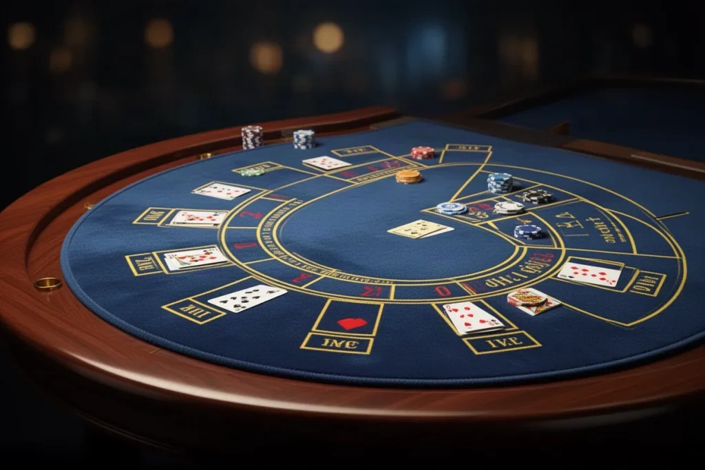 Ảnh minh hoạ thảm chia bài cho mục luật chơi casino SHBET