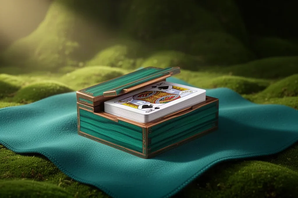 Ảnh minh hoạ hộp gỗ đựng bài cho mục hỏi đáp game bài SHBET