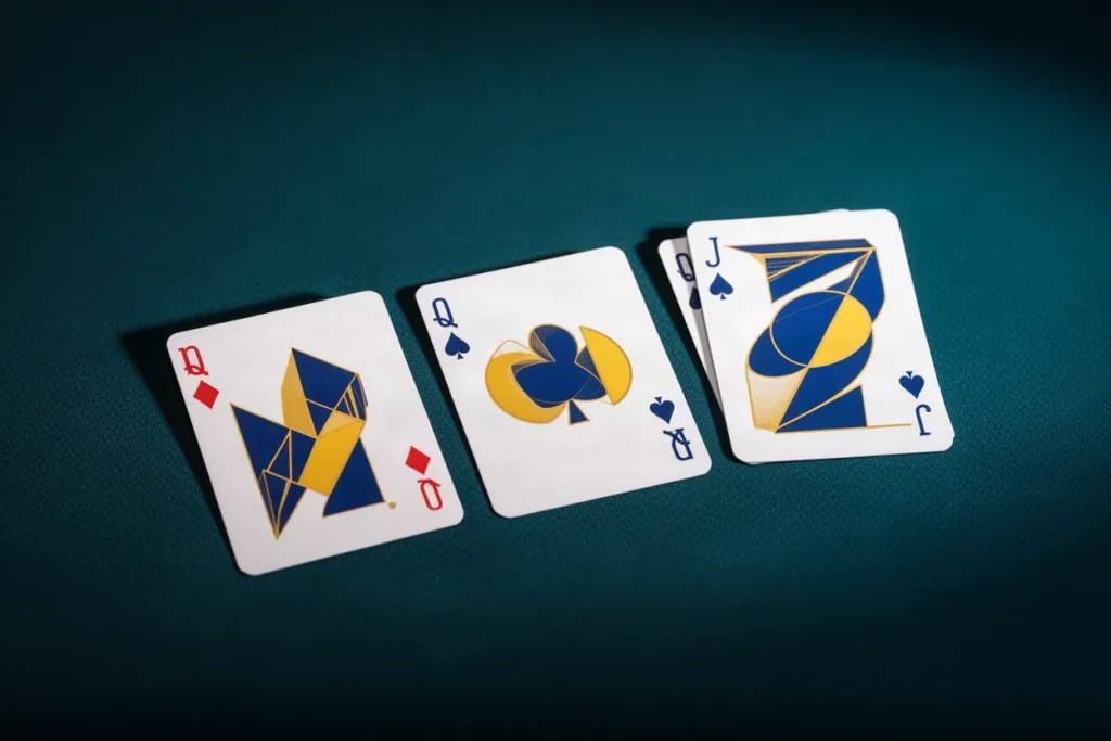Ảnh minh hoạ bốn quân bài ngửa cho mục luật chơi game bài SHBET