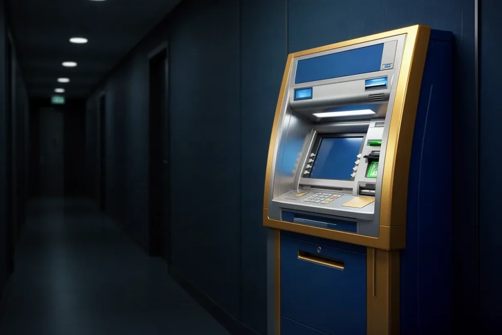 Ảnh minh hoạ cây ATM cho mục rút tiền hướng dẫn SHBET